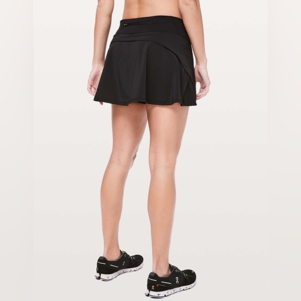 Lululemon Play Off the Pleats Black Skort 13”